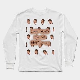 The Iconic Kim Crying Face Long Sleeve T-Shirt